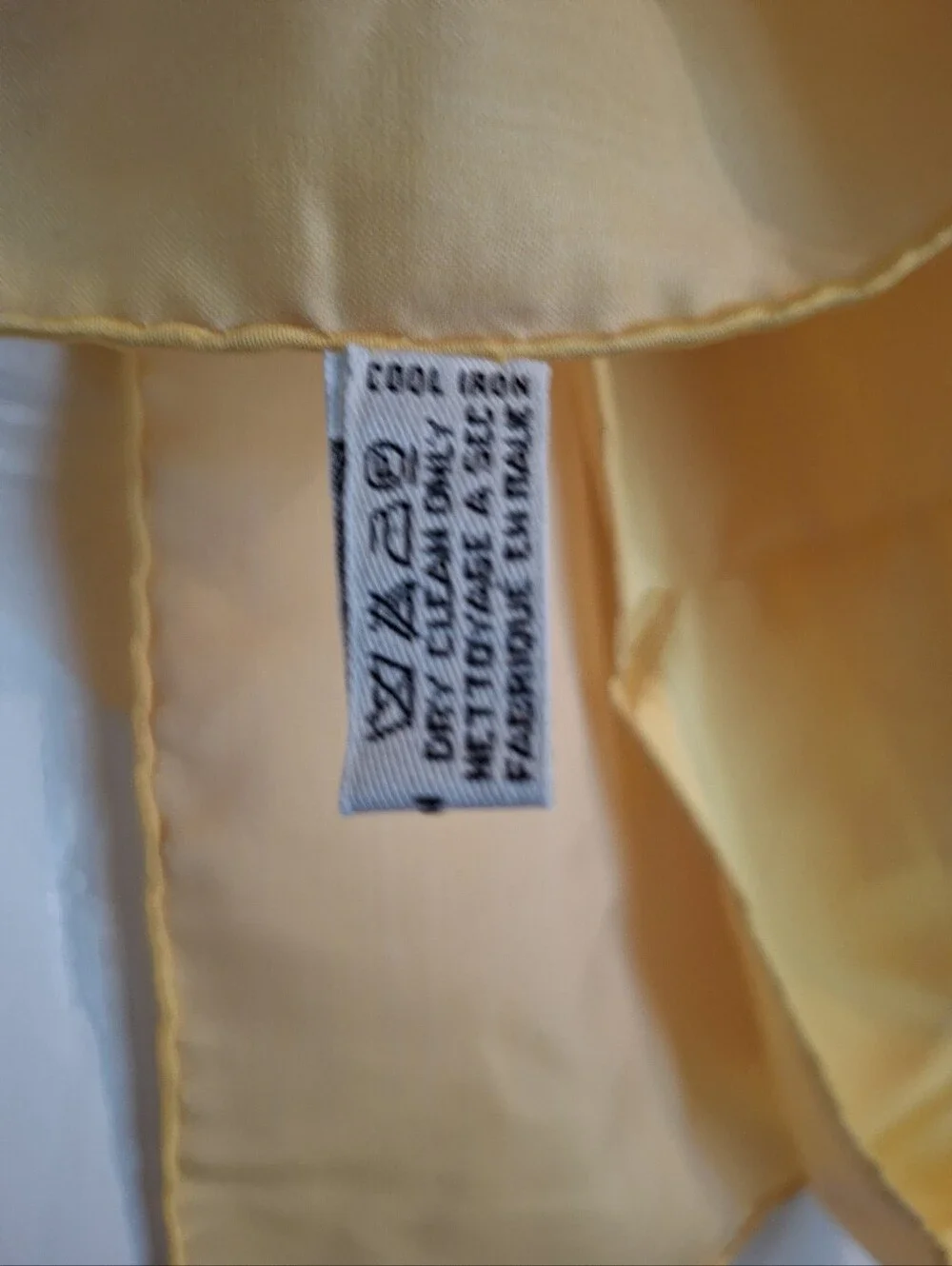Mantero Yellow Silk Scarf